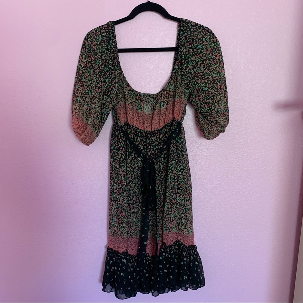 floral sheer dress